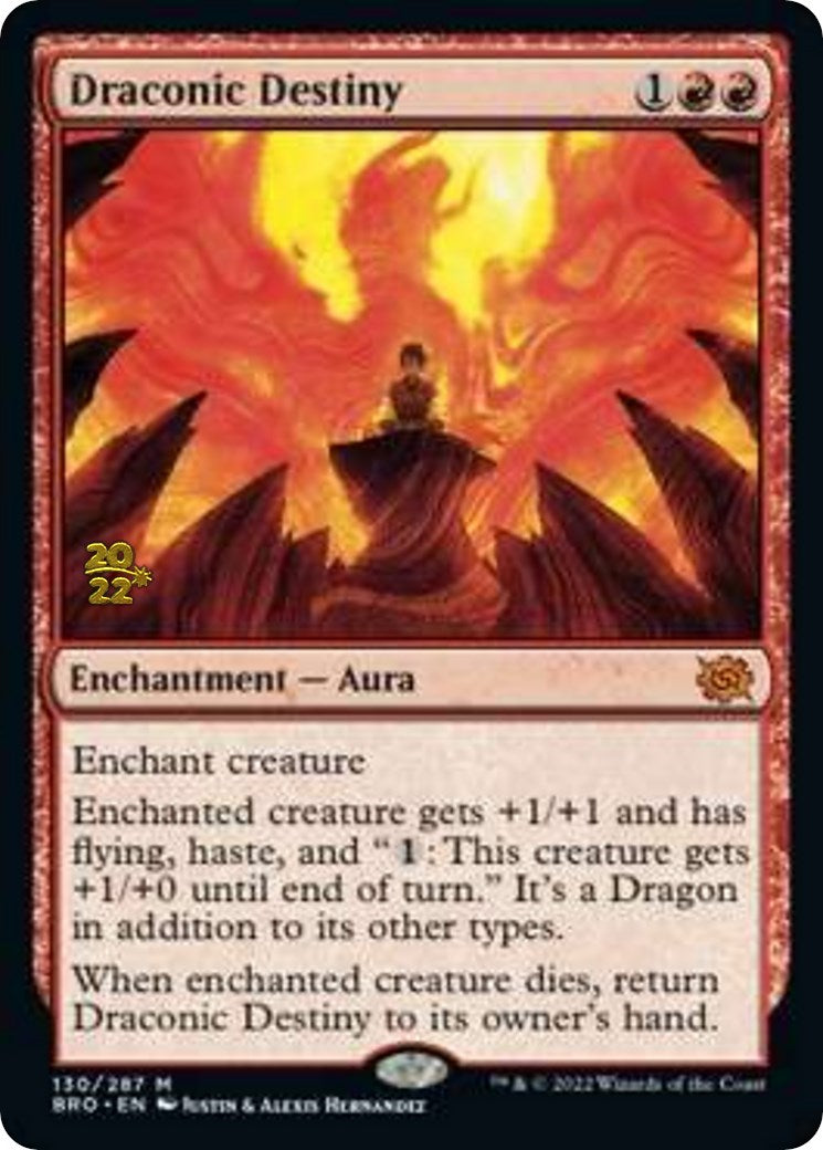 Draconic Destiny [The Brothers' War Prerelease Promos] | Silver Goblin