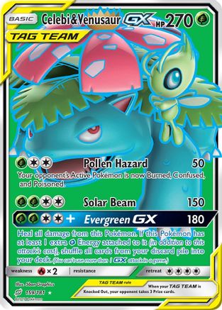 Celebi & Venusaur GX (159/181) [Sun & Moon: Team Up] | Silver Goblin