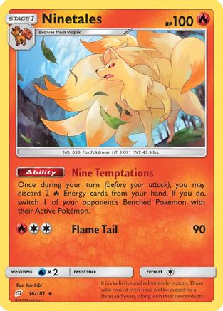 Ninetales (16/181) [Sun & Moon: Team Up] | Silver Goblin