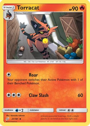 Torracat (21/181) [Sun & Moon: Team Up] | Silver Goblin