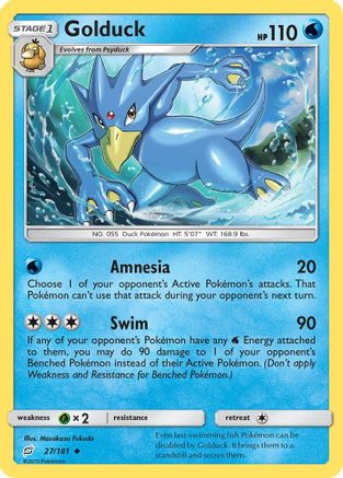 Golduck (27/181) [Sun & Moon: Team Up] | Silver Goblin