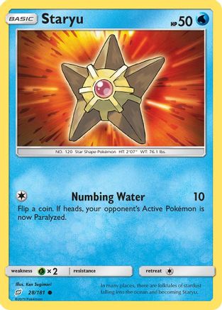 Staryu (28) Reverse Holofoil - SM  Team Up