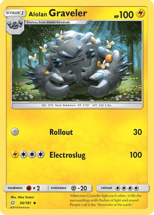 Alolan Graveler (36) Reverse Holofoil - SM  Team Up