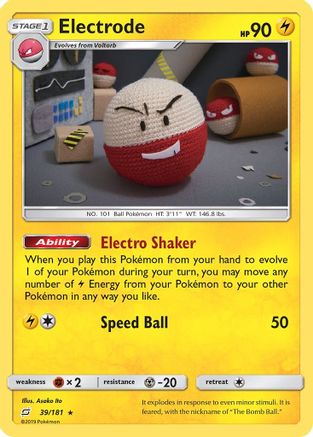 Electrode (39) Holofoil - Team Up
