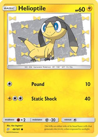 Helioptile (49/181) [Sun & Moon: Team Up] | Silver Goblin