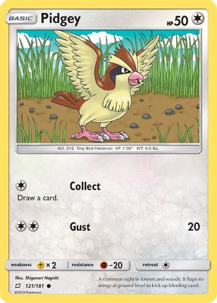 Pidgey (121/181) [Sun & Moon: Team Up] | Silver Goblin