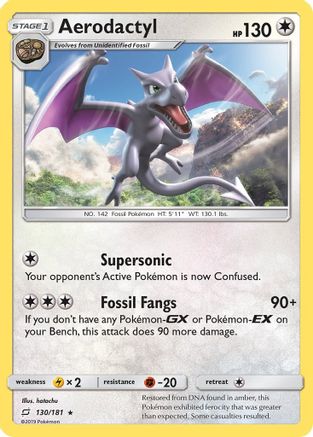 Aerodactyl (130/181) [Sun & Moon: Team Up] | Silver Goblin