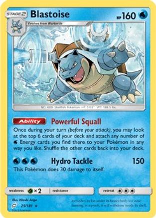 Blastoise (25/181) (Theme Deck Exclusive) [Sun & Moon: Team Up] | Silver Goblin