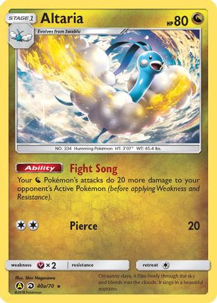 Altaria (40a/70) (Alternate Art Promo) [Sun & Moon: Dragon Majesty] | Silver Goblin