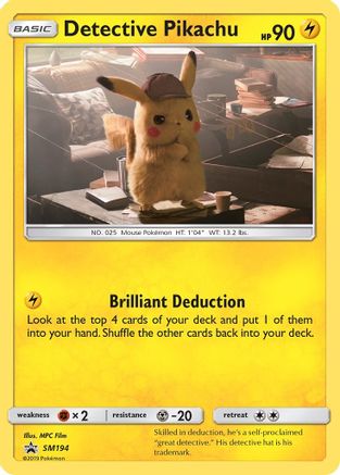 Detective Pikachu - SM194 (SM194) Holofoil - SM Promos