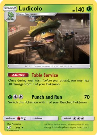 Ludicolo (2/18) [Sun & Moon: Detective Pikachu]