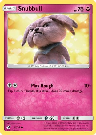 Snubbull (15/18) [Sun & Moon: Detective Pikachu] | Silver Goblin