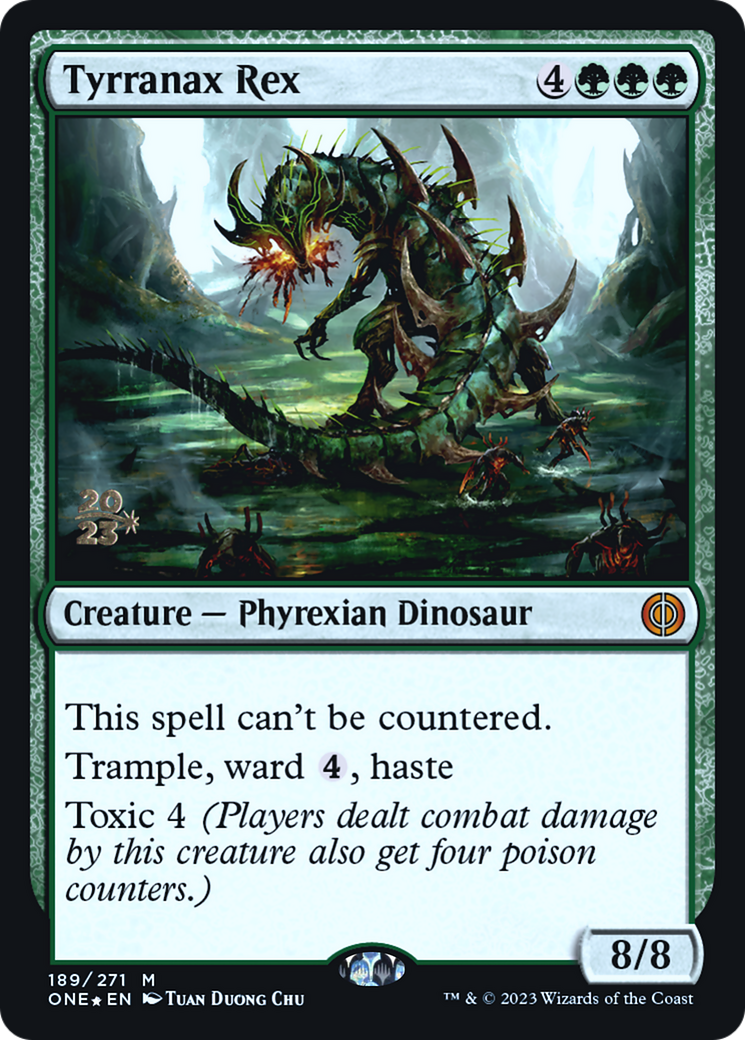 Tyrranax Rex [Phyrexia: All Will Be One Prerelease Promos] | Silver Goblin