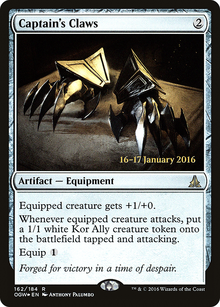 Captain's Claws [Oath of the Gatewatch Prerelease Promos] | Silver Goblin