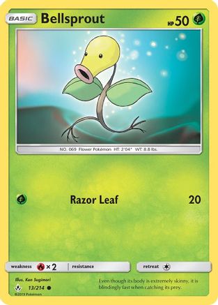 Bellsprout (13/214) [Sun & Moon: Unbroken Bonds] | Silver Goblin