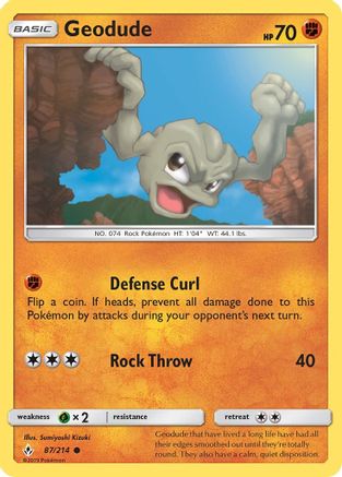 Geodude (87/214) [Sun & Moon: Unbroken Bonds] | Silver Goblin