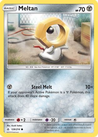 Meltan (128/214) [Sun & Moon: Unbroken Bonds] | Silver Goblin