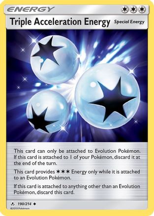 Triple Acceleration Energy (190/214) [Sun & Moon: Unbroken Bonds] | Silver Goblin