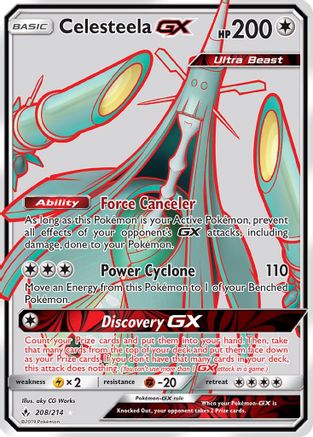 Celesteela GX (208/214) [Sun & Moon: Unbroken Bonds] | Silver Goblin