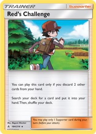 Red's Challenge (184/214) (Theme Deck Exclusive) [Sun & Moon: Unbroken Bonds] | Silver Goblin