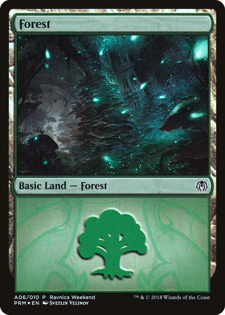 Forest (A06) [Ravnica Allegiance Ravnica Weekend] | Silver Goblin