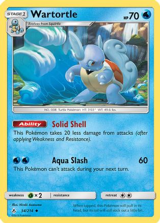 Wartortle (34/214) (Premium Collection Promo) [Sun & Moon: Unbroken Bonds] | Silver Goblin