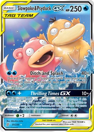 Slowpoke & Psyduck GX (35/236) [Sun & Moon: Unified Minds] | Silver Goblin