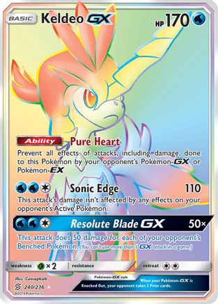 Keldeo GX (240/236) [Sun & Moon: Unified Minds] | Silver Goblin