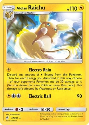 Alolan Raichu (57) Holofoil - Unified Minds