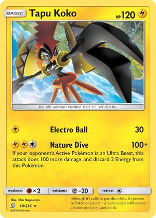 Tapu Koko (69/236) [Sun & Moon: Unified Minds] | Silver Goblin