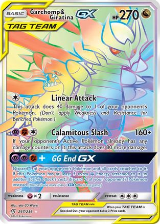 Garchomp & Giratina GX (247/236) [Sun & Moon: Unified Minds] | Silver Goblin