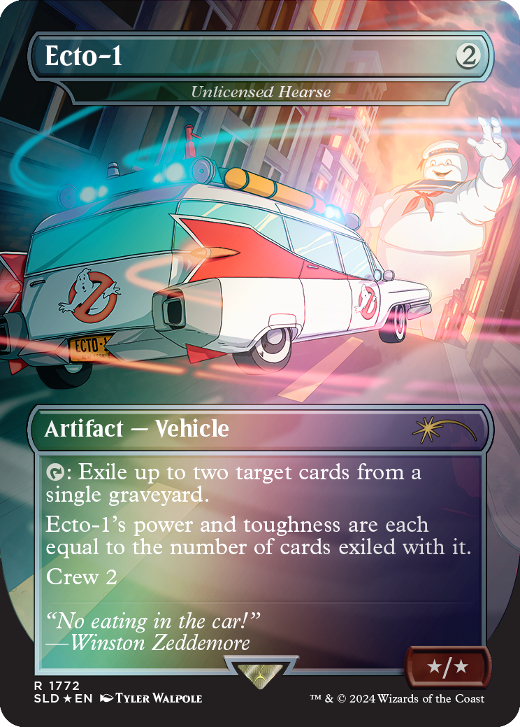 Ecto-1 - Unlicensed Hearse (Rainbow Foil) [Secret Lair Drop Series] | Silver Goblin