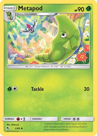 Metapod (2/68) [Sun & Moon: Hidden Fates] | Silver Goblin