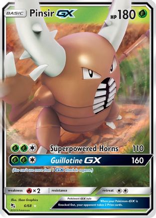 Pinsir GX (6/68) [Sun & Moon: Hidden Fates]