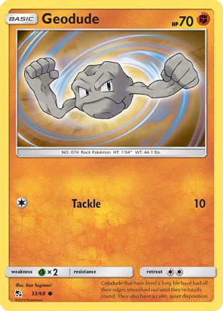 Geodude (33/68) [Sun & Moon: Hidden Fates] | Silver Goblin