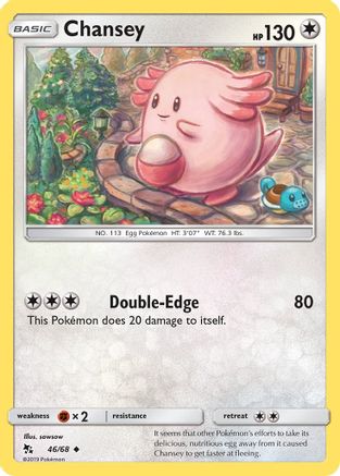 Chansey (46/68) [Sun & Moon: Hidden Fates] | Silver Goblin