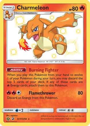 Charmeleon (SV7) (Shiny Vault) Holofoil - Hidden Fates