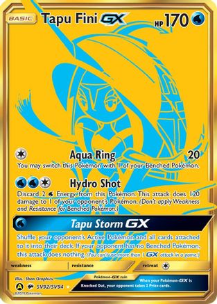 Tapu Fini GX (SV92/SV94) [Sun & Moon: Hidden Fates - Shiny Vault] | Silver Goblin