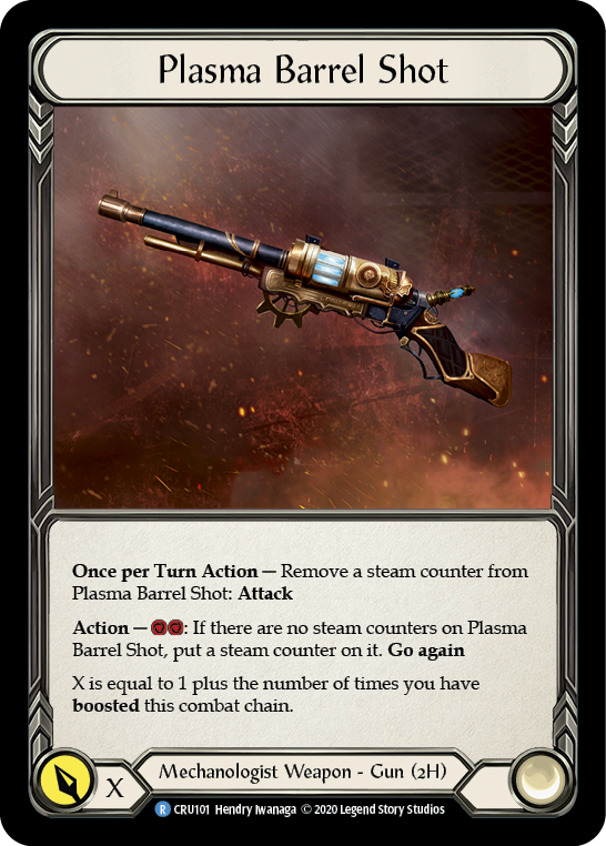 Plasma Barrel Shot [CRU101] (Crucible of War)  1st Edition Cold Foil | Silver Goblin