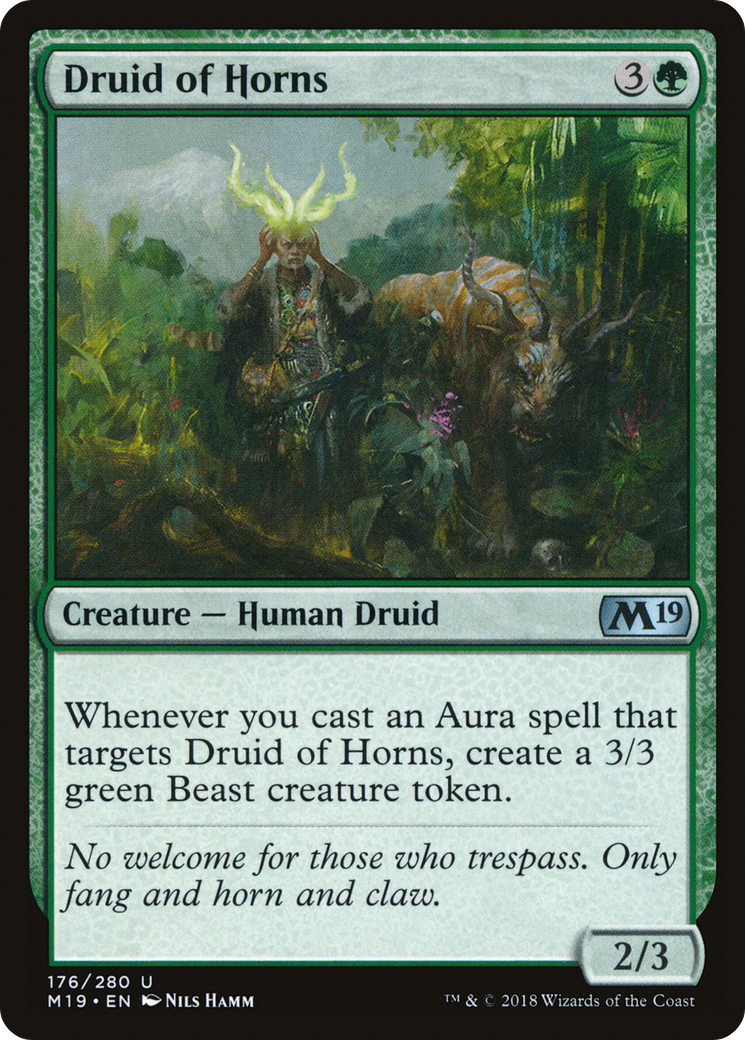 Druid of Horns [Core Set 2019] | Silver Goblin