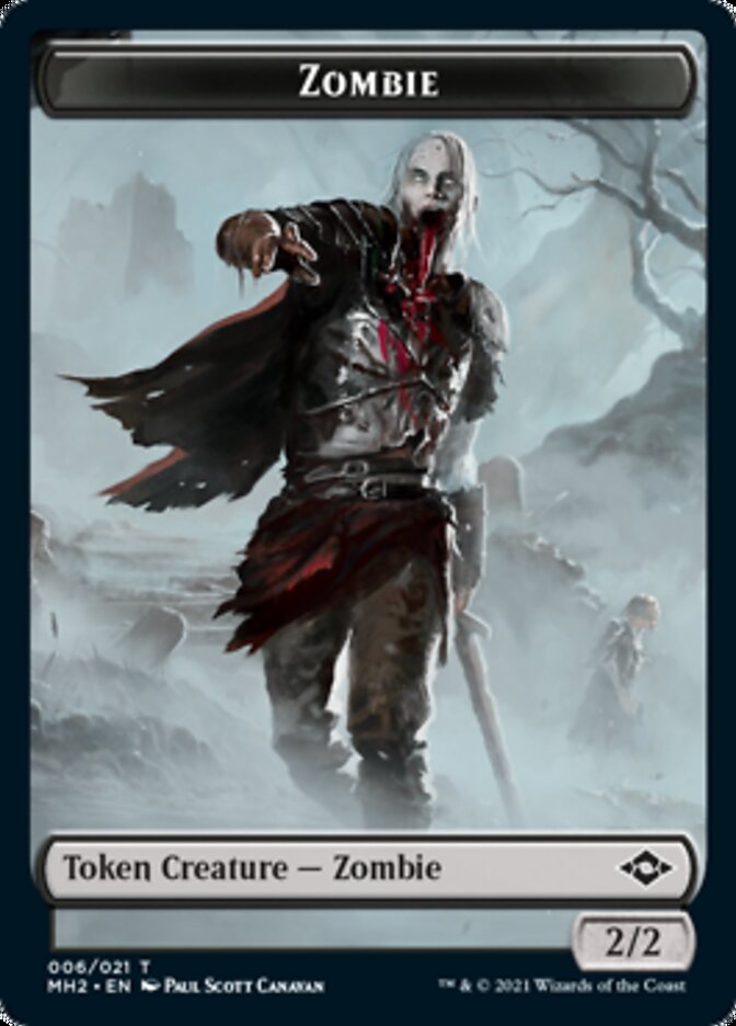 Clue (14) // Zombie Double-Sided Token [Modern Horizons 2 Tokens] | Silver Goblin