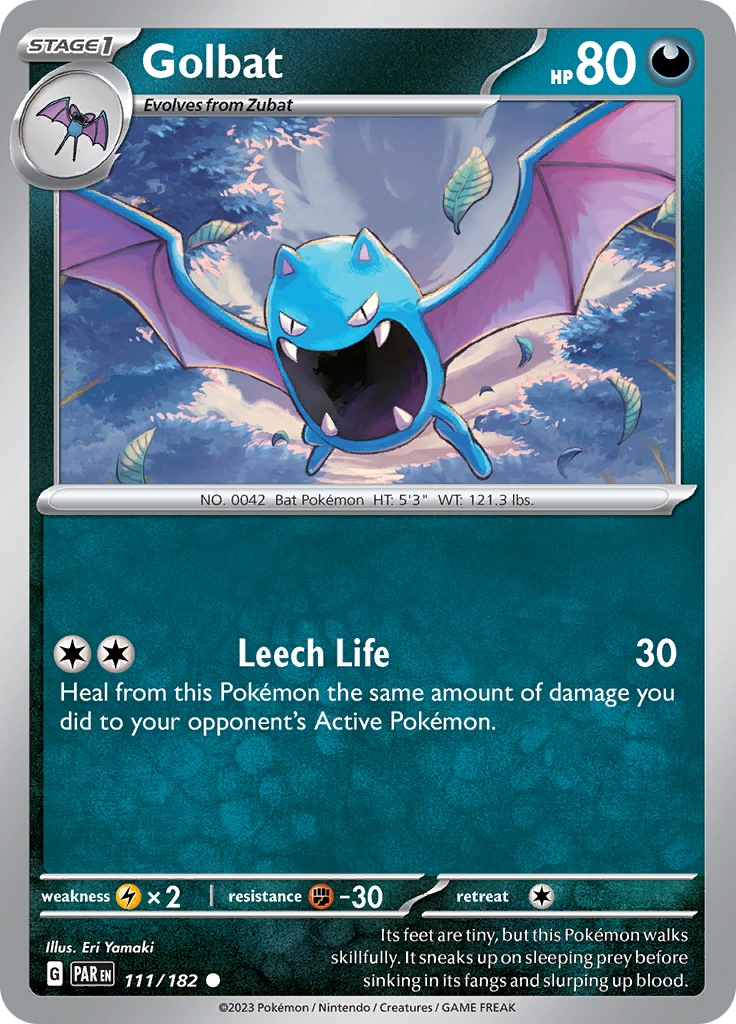 Golbat (111/182) [Scarlet & Violet: Paradox Rift] | Silver Goblin