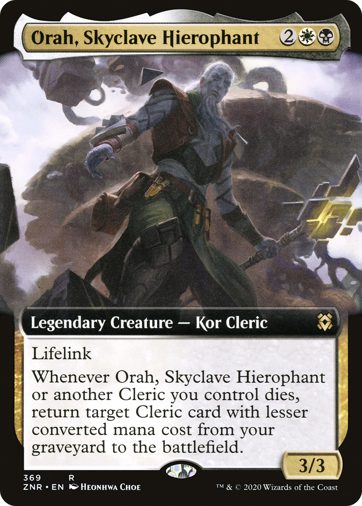 Orah, Skyclave Hierophant (Extended Art) [Zendikar Rising] | Silver Goblin