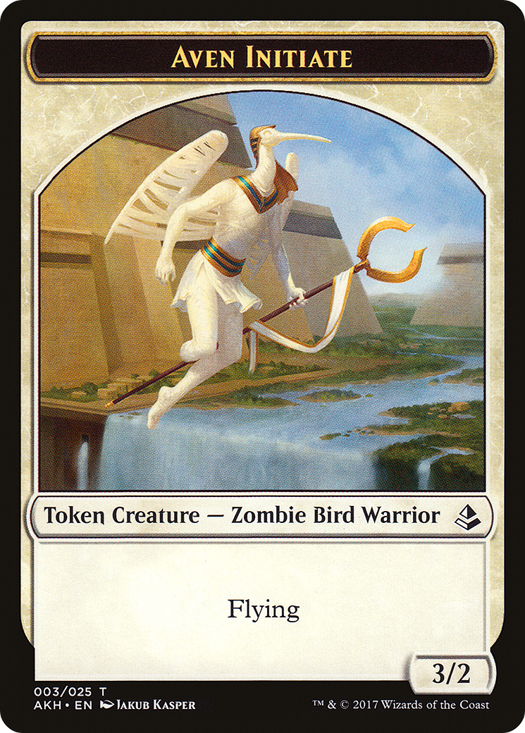 Aven Initiate Token [Amonkhet Tokens] | Silver Goblin