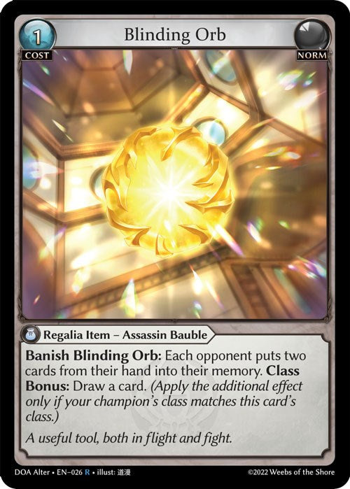 Blinding Orb (026) [Dawn of Ashes: Alter Edition] Foil