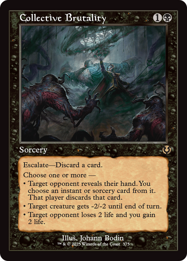 Collective Brutality (Retro Frame) Foil (375) - Innistrad Remastered