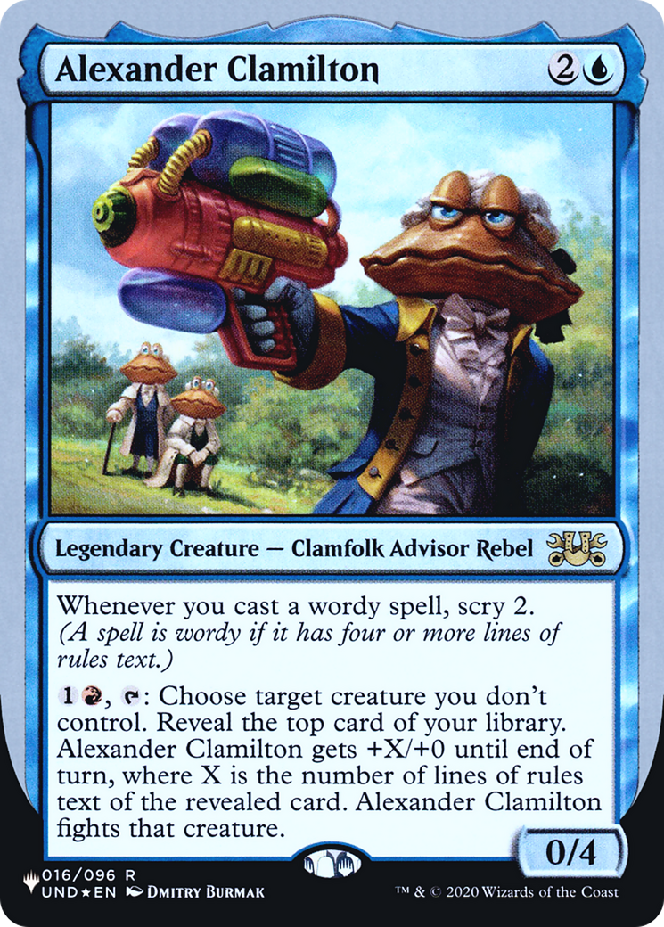 Alexander Clamilton (Unfinity Foil Edition) [The List]