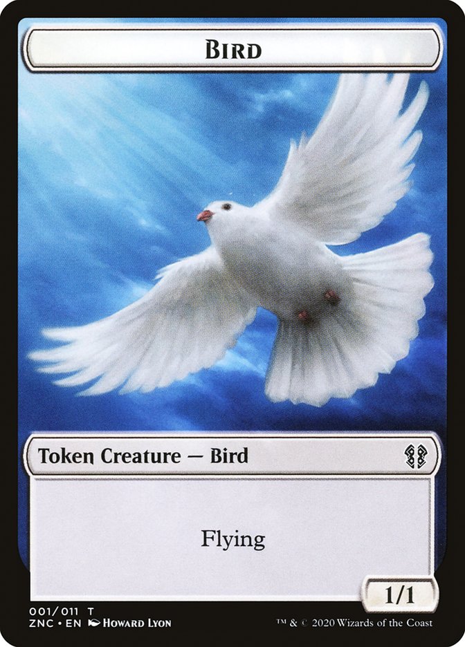 Bird // Kor Ally Double-Sided Token [Zendikar Rising Commander Tokens] | Silver Goblin