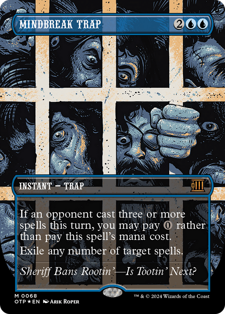 Mindbreak Trap (Textured Foil) [Outlaws of Thunder Junction: Breaking News] | Silver Goblin