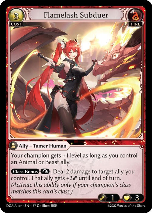 Flamelash Subduer (137) [Dawn of Ashes: Alter Edition] Foil